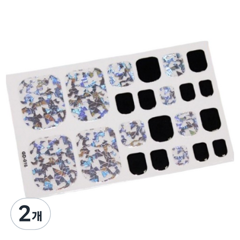 블루코지 페디팁 셀프 스티커 발 꾸미기, 2개, Type 07