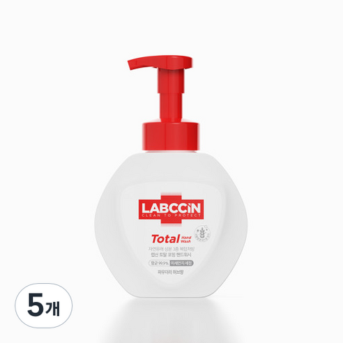 랩신 토탈 핸드워시 본품, 500ml, 5개