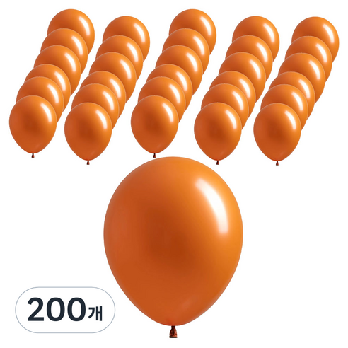 조이벌룬 풍선 30cm, 펄오렌지, 200개