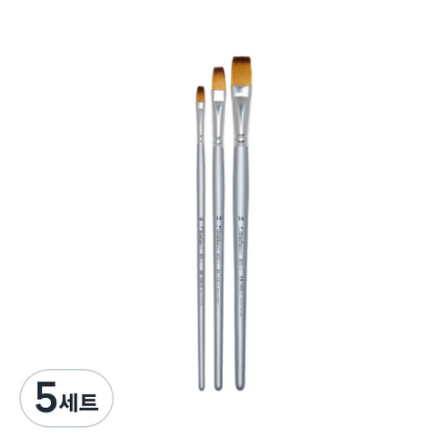 신한 아티스트 브러시 855NS 평붓 3종 세트, 6호 + 12호 + 16호, 5세트
