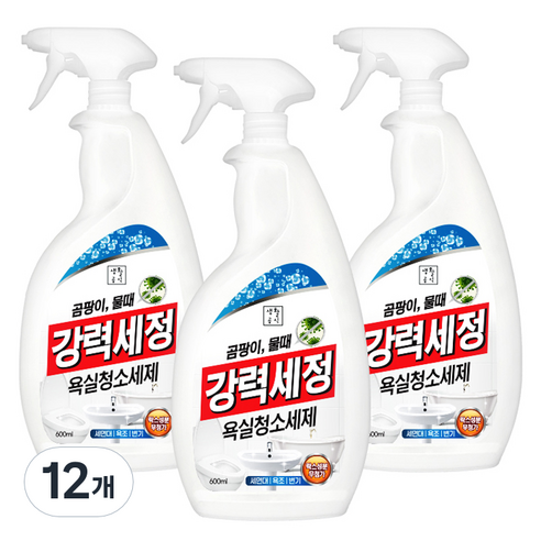 생활공식 강력세정 욕실청소세제, 12개, 600ml