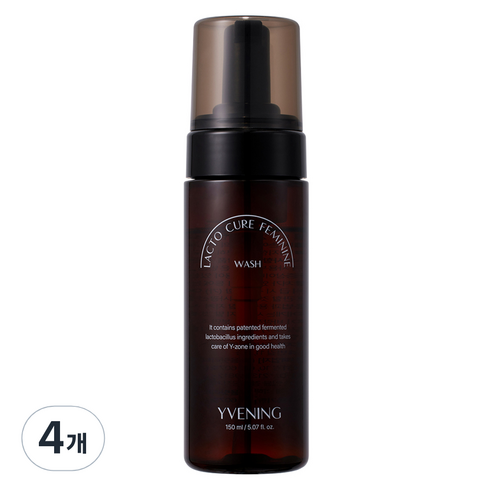 와이브닝 락토큐어 페미닌워시 케어 여성청결제, 150ml, 4개