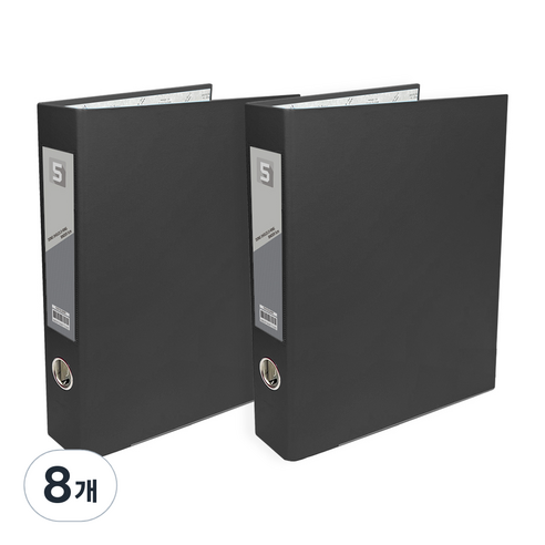 투코비 도노 D링 바인더 3공 A4 5cm, 검정, 8개