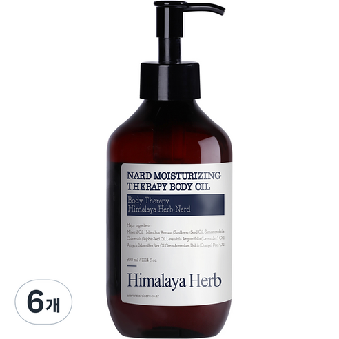 나드 고보습 테라피 바디오일, 300ml, 6개