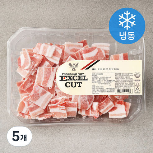 엑셀컷 네덜란드 옛날 삼겹 (냉동), 800g, 5개