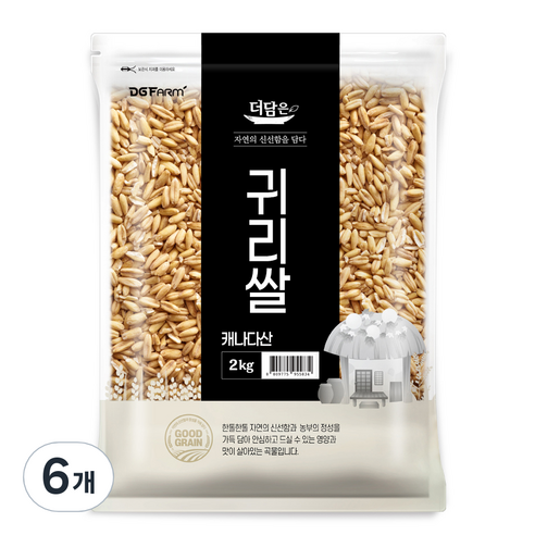 엉클탁 캐나다산 귀리쌀, 2kg, 6개