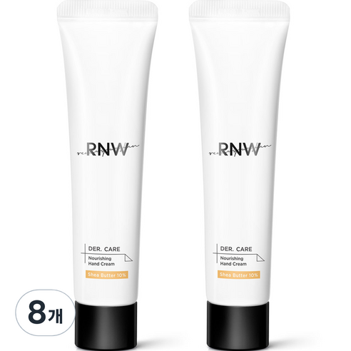 알엔더블유 고보습 더케어 너리싱 핸드크림 튜브 머스크향, 8개, 35ml