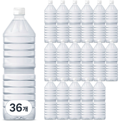 지리산 물하나 ECO 생수, 2L, 36개