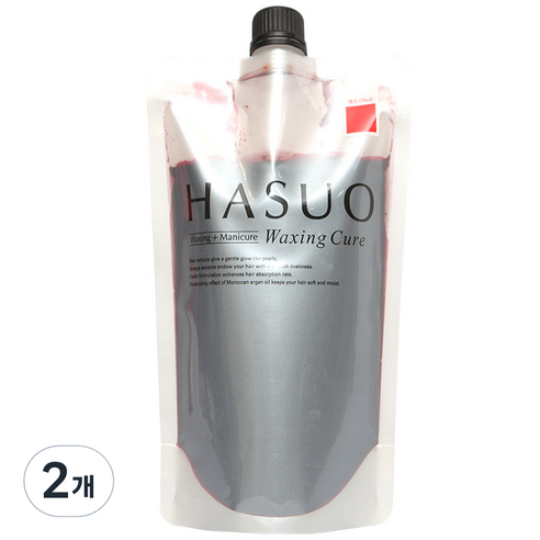 하수오 헤어용 왁싱큐어 500g, 레드, 2개