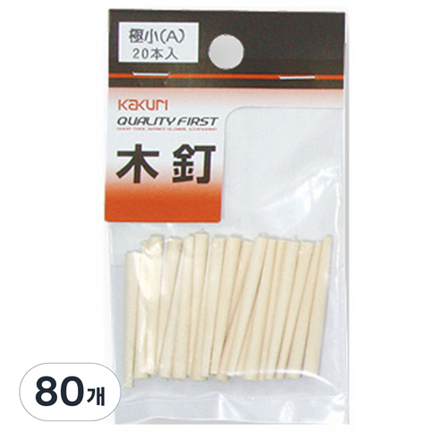 가쿠리 나무못 Extra Small A 35mm 54115, 80개