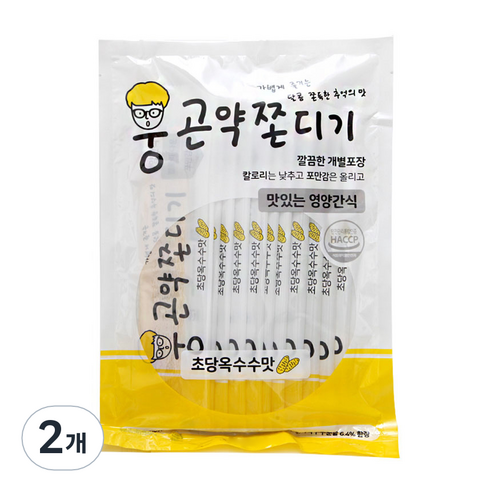 웅곤약쫀디기 초당옥수수맛, 200g, 2개