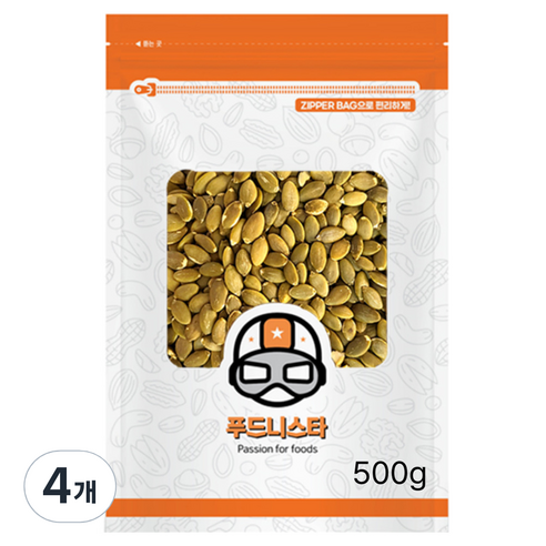 푸드니스타 호박씨, 4개, 500g