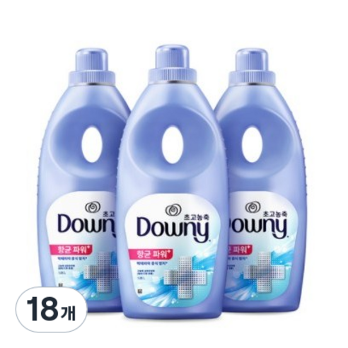 다우니 엑스퍼트 항균 파워 플러스 섬유유연제 본품, 1.05L, 18개