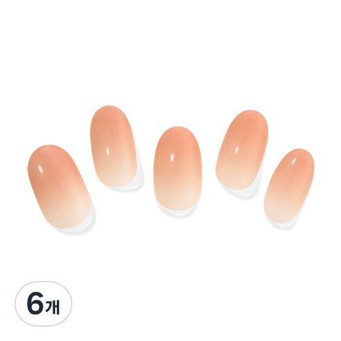 모노몬드 젤네일 스티커, 6개, 125 Orangeade