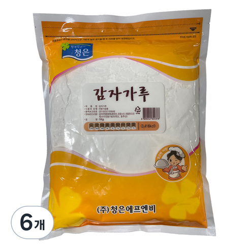 청은에프엔비 감자 전분, 6개, 1kg