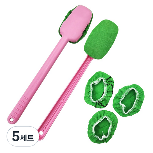 손잡이 셀프 때밀이 봉 2p + 리필 3p 세트, 랜덤 발송, 5개입, 5세트