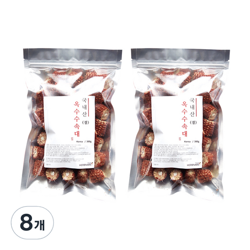 허브나래 옥수수속대, 300g, 8개