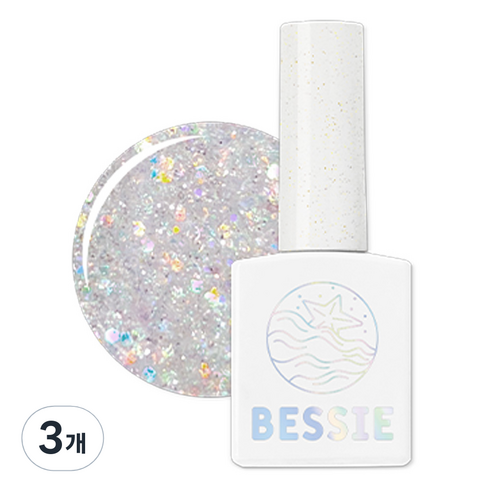 베씨 글리터젤, GL35 바닷빛 윤슬, 11ml, 3개