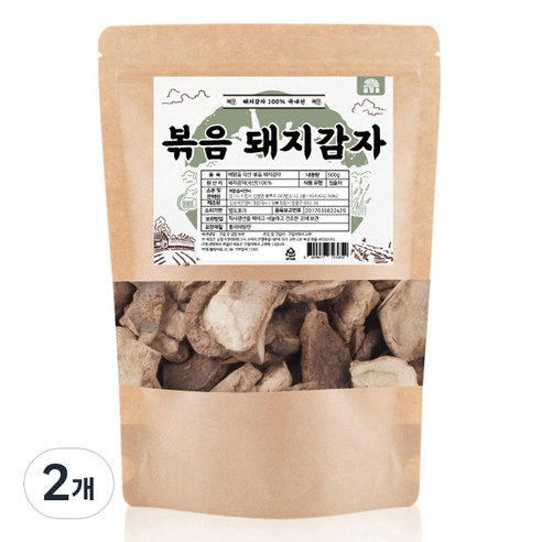 해맑음 볶음 돼지감자, 500g, 2개, 1개입