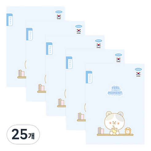 펜피아 1000 초등 제본노트 10칸쓰기 노트, D 블루, 25개