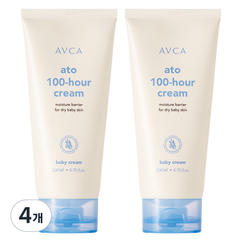 아브카 아토 100시간 초고보습 베이비 크림, 200ml, 4개