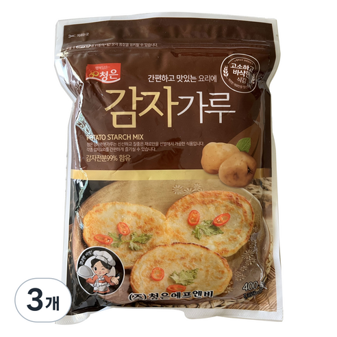 청은에프엔비 감자전분, 400g, 3개