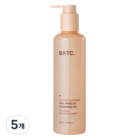 비알티씨 안티폴루션 앤 풀메이크업 클렌징 오일, 5개, 300ml