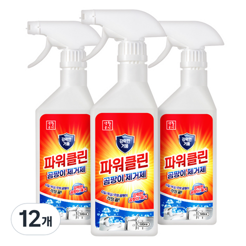생활공식 파워클린 곰팡이 제거제, 12개, 500ml