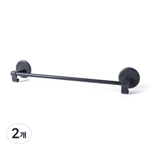 다용도 수건걸이, 블랙, 2개