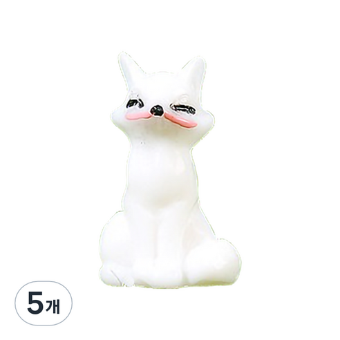 라벤티아 귀여운 폭스 여우 미니어처 화이트, 5개
