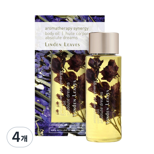 린든리브즈 아로마테라피 시너지 바디오일 앱솔루트 드림즈, 60ml, 4개