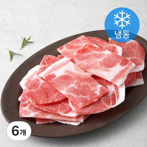 푸드랩플러스 미국산 다용도 목전지 간편보관 3mm 슬라이스 (냉동), 600g, 6개