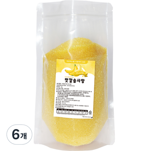 맛깔솜사탕 바나나향, 1kg, 6개