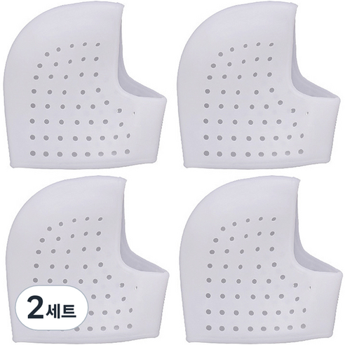 씨티컴퍼니 발뒷꿈치 보습 보호 패드 화이트 S 2켤레, 2세트