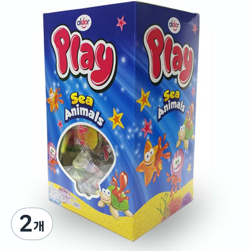 알도르 플레이 씨애니멀 젤리 100개입, 700g, 2개