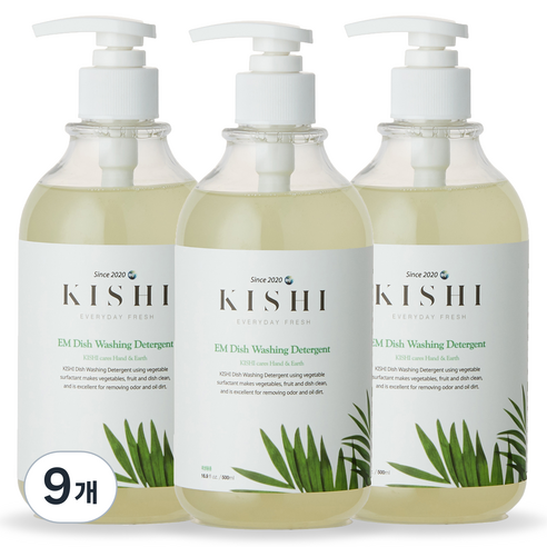 키쉬 1종 주방 앤 젖병세제, 500ml, 9개
