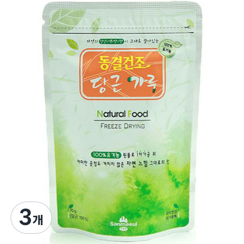 산마을 동결건조 당근가루, 70g, 3개