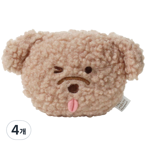 모찌타운 뽀글 핫팩 인형 강아지 130g, 4개