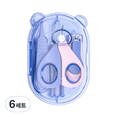 더마더 아기 손톱깎이 6종세트, PURPLE, 6세트
