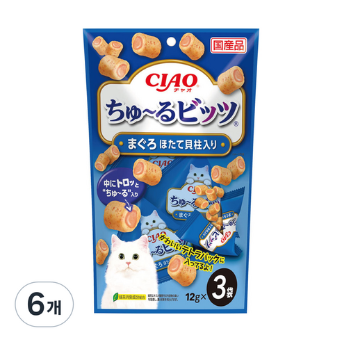 이나바 고양이 챠오 츄르 비츠 CS-172 3p, 36g, 6개