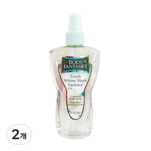 바디판타지 오리지널 바디미스트 프레시 화이트머스크, 236ml, 2개