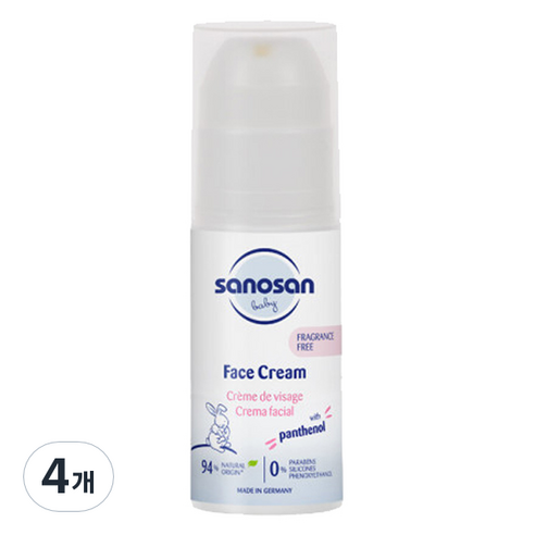 사노산 페이스 베이비 크림, 4개, 50ml
