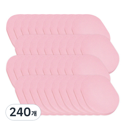 나도미인 소프트 퐁퐁 클렌징 해면 13mm, 핑크, 240개