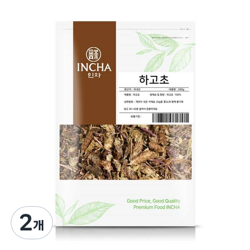 인차 하고초 하고화 꿀풀, 200g, 2개