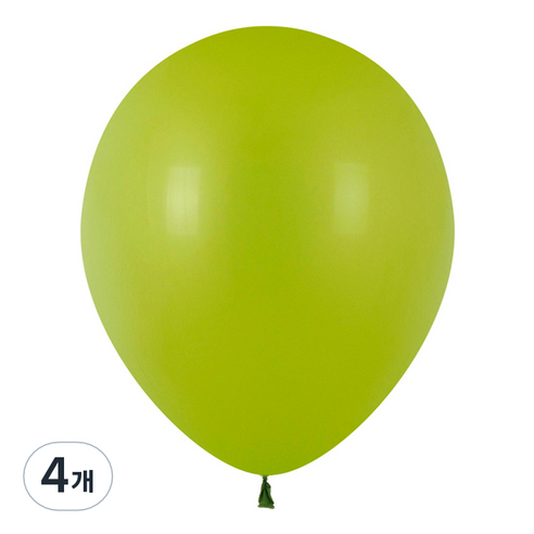 파티팡 라운드 레트로 풍선 30cm 100p, 올리브 그린, 4개