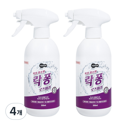 락퐁 로즈마리 욕실세정제, 500ml, 4개