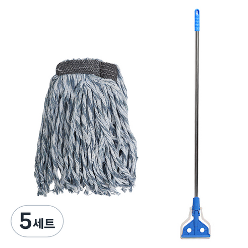 크린메이트 두툼 굵은실 청마포 400g + 스텐마포대 세트, 5세트