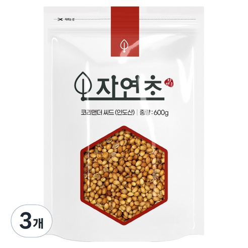 코리앤더 씨드 고수씨, 600g, 3개