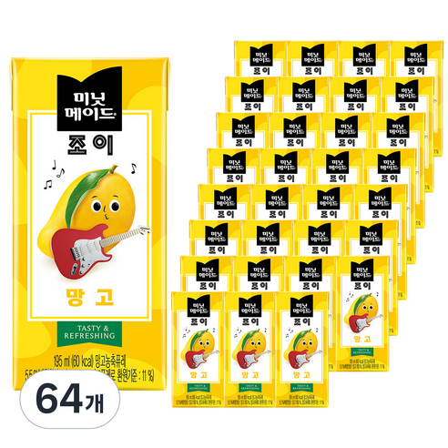 미닛메이드 조이 망고, 195ml, 64개