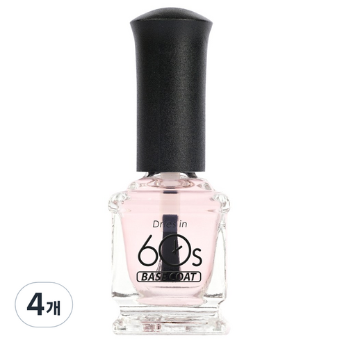 위드샨 60초 네일라커 베이스코트, 15ml, 4개